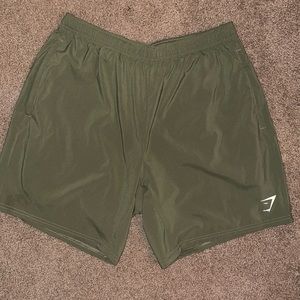 Gymshark Mens Shorts Green and Black